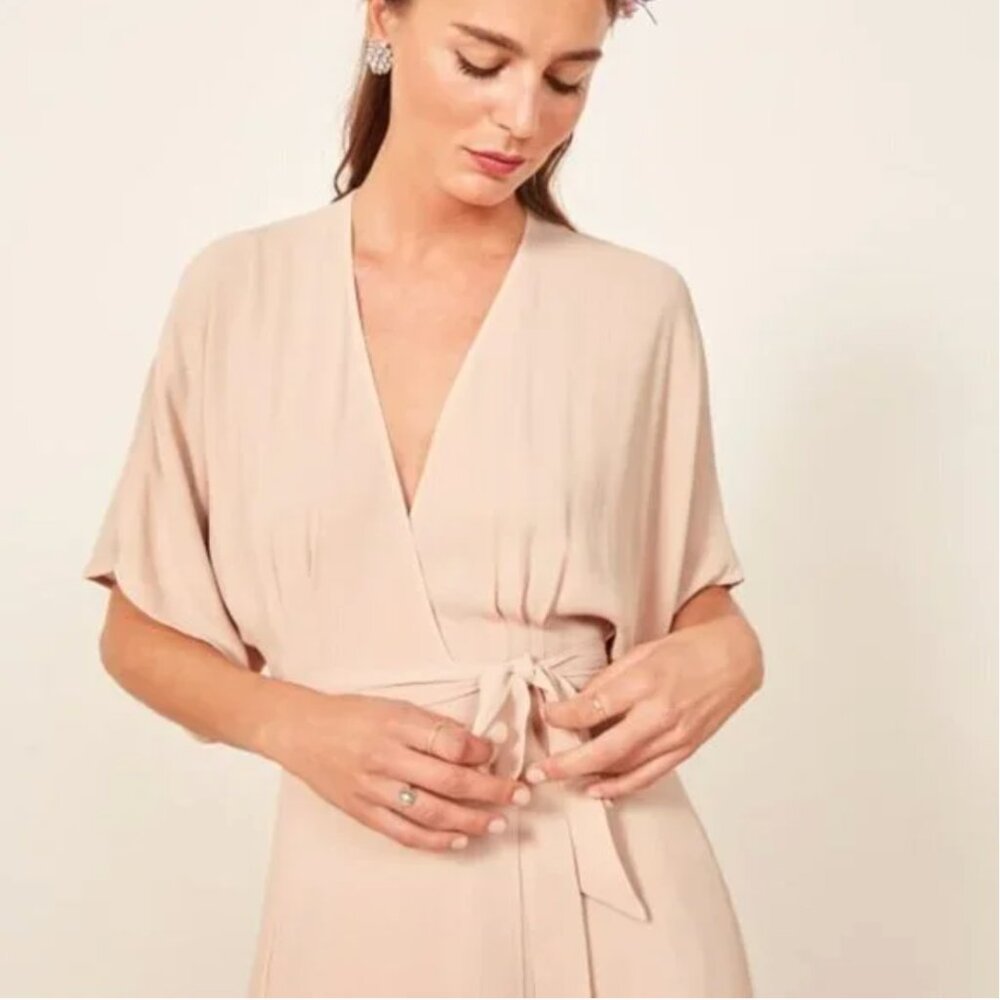 Reformation Winslow Champagne Maxi Dress XS NWT - Picture 3 of 12